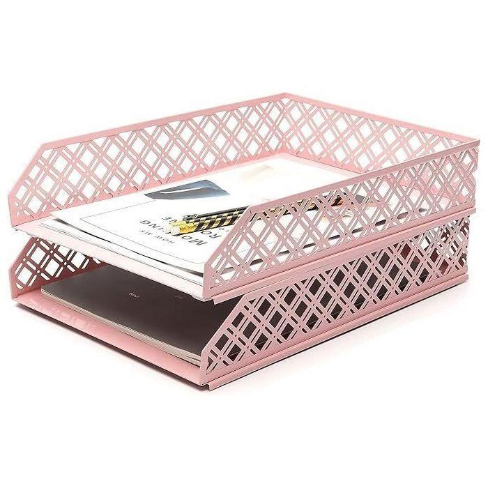 Bac à lettres - exerz - 2 pièces - métal maillé - antidérapants - a4