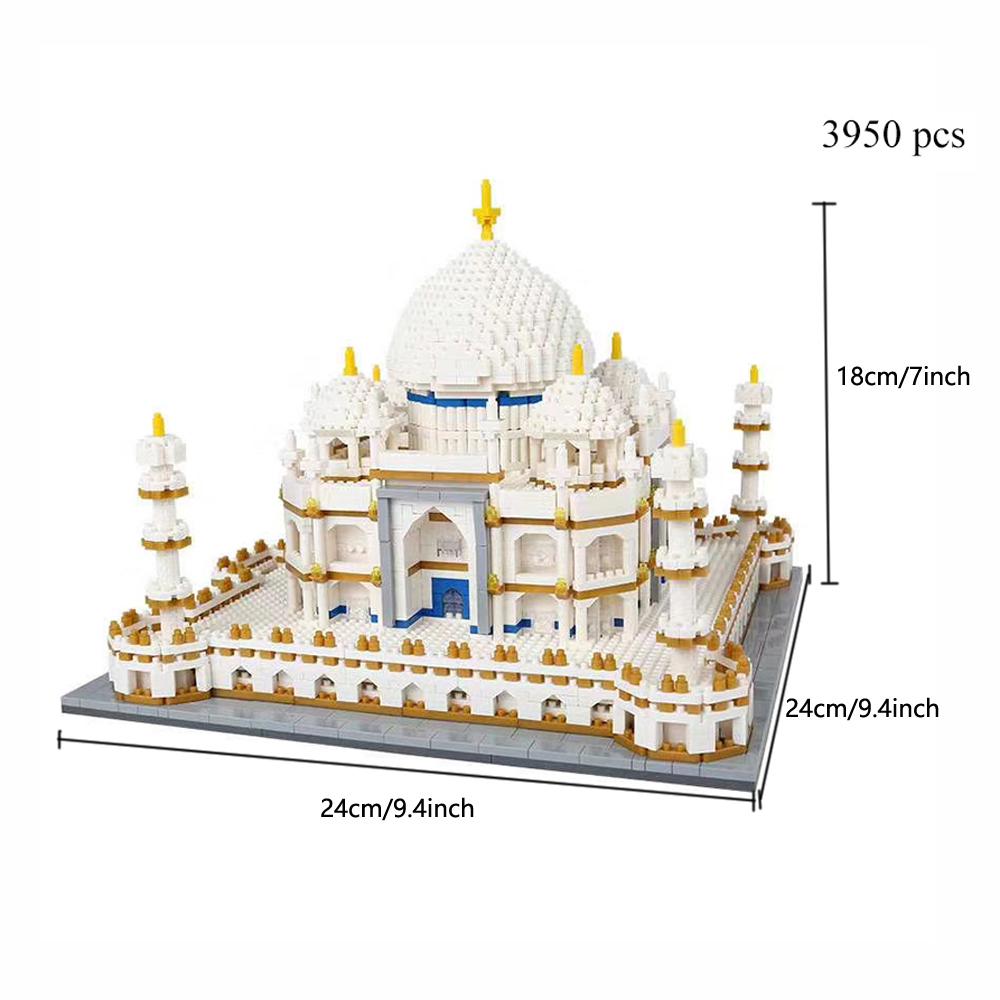Knew Built Indian Taj Mahal Model Toys Micro Mini Building Blocks For Adults Assemble Decoration City Famous Architecture Bricks