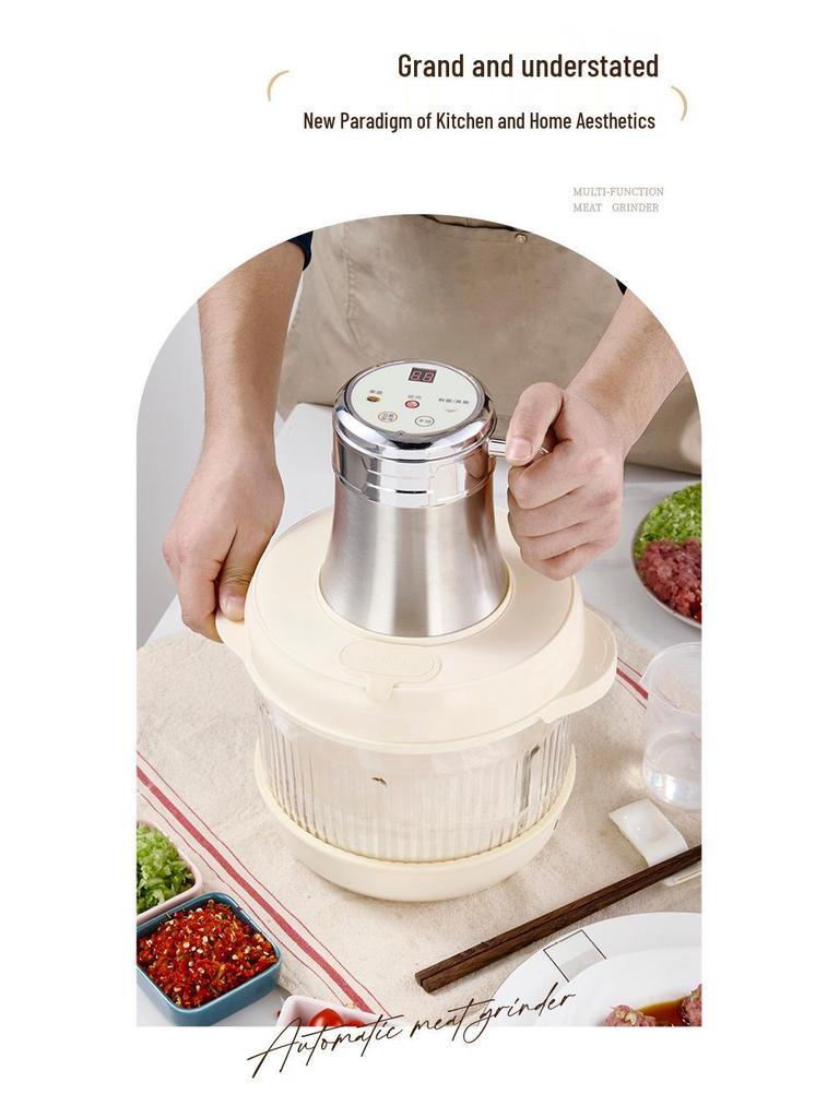 Автоматическая тестомесильная машина и мясорубка Dingsheng 5 л с управлением в одно касание