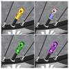 6Pcs Bicycle Presta Valve Caps with Valve Core Removal Function Cycling Presta Valve Cover Aluminum Alloy for MTB Road Bicycle