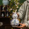 Керамическая ваза Китайский сине-белый фарфор Тыквенный горшок Аксессуары для цветочных композиций Ваза для цветов Аксессуары для домашнего декора