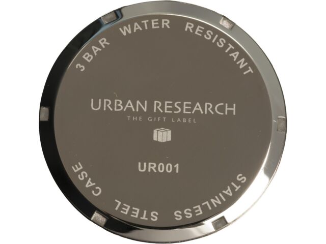 Часы Urban Research UR001-03 мужские, коричневый кожаный ремешок, корпус из нержавеющей стали, НОВЫЕ