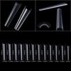 Nail Art Denim Nail Max Super Long Flat Head French False Nail Traceless Nail 504 Patch