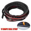 Noise Insulation V Shape Weatherstrip Car Window Seal Strip Auto Rubber Side Window Filler Car Side Window Sealing Strip