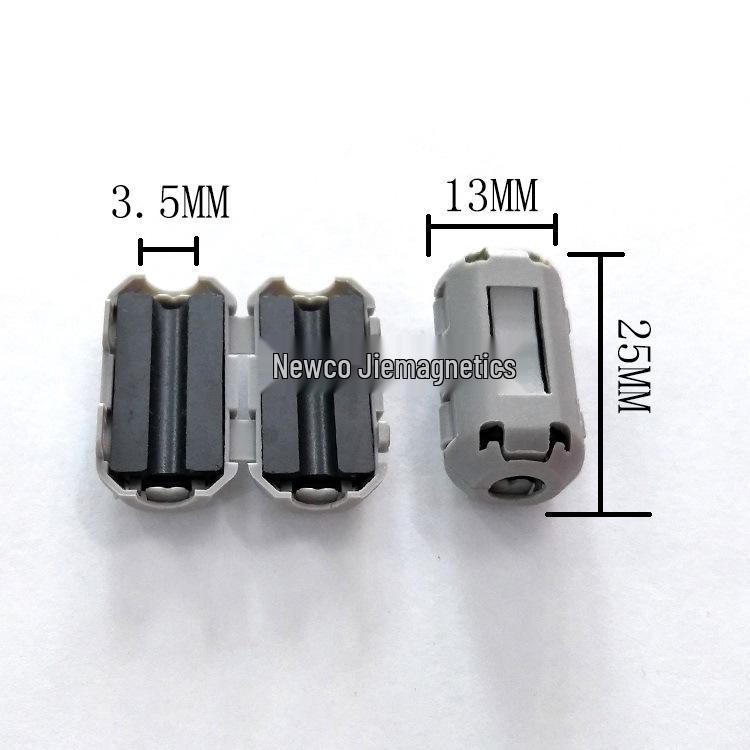 Ферритовое кольцо с защелкой для защиты от помех с экранированием ЭМС из никель-цинкового сплава.