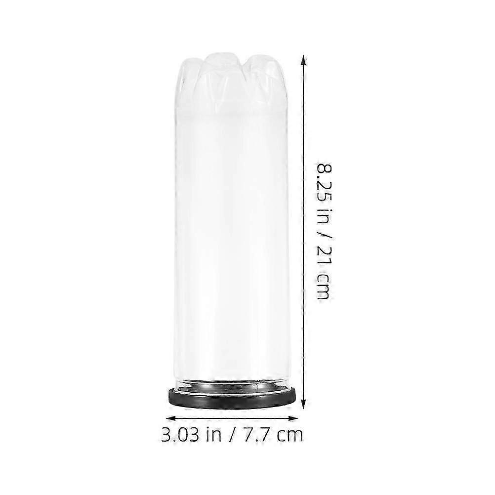 Tennis Ball Holder with Clear PVC Tube and Protective Black Lid for Storage Indoor Outdoor Use 6pcs