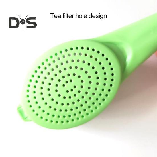 Легкий чайный фильтр с силиконовой ручкой, креативный портативный заварочный чайник для травяного чая