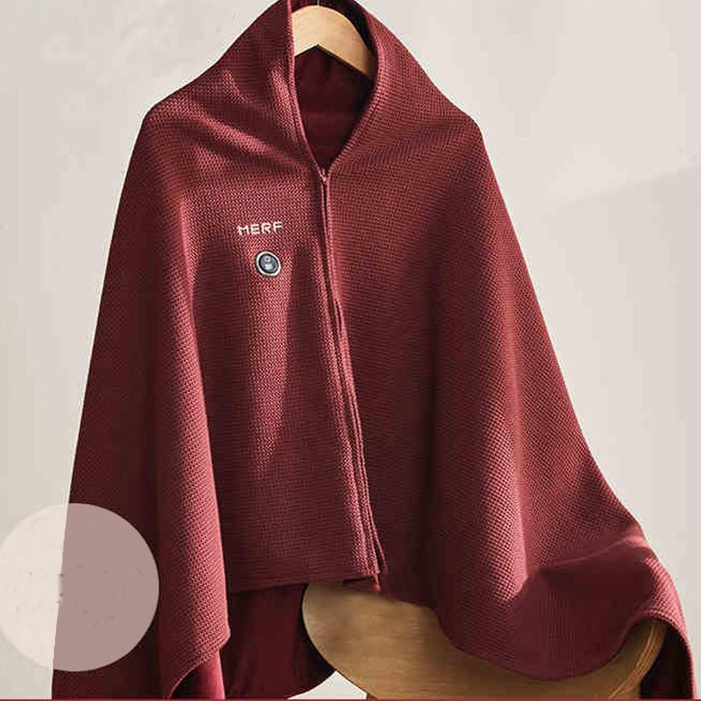 Fashion Wearable USB Electric Heated Blanket Washable 3 Heating Levels Warm Shawl Portable Heating Lap Blanket Office