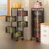 TEMU Round Multi-Layer Rotating Kitchen Rack - Floor-Standing Fruit and Snack Storage Basket