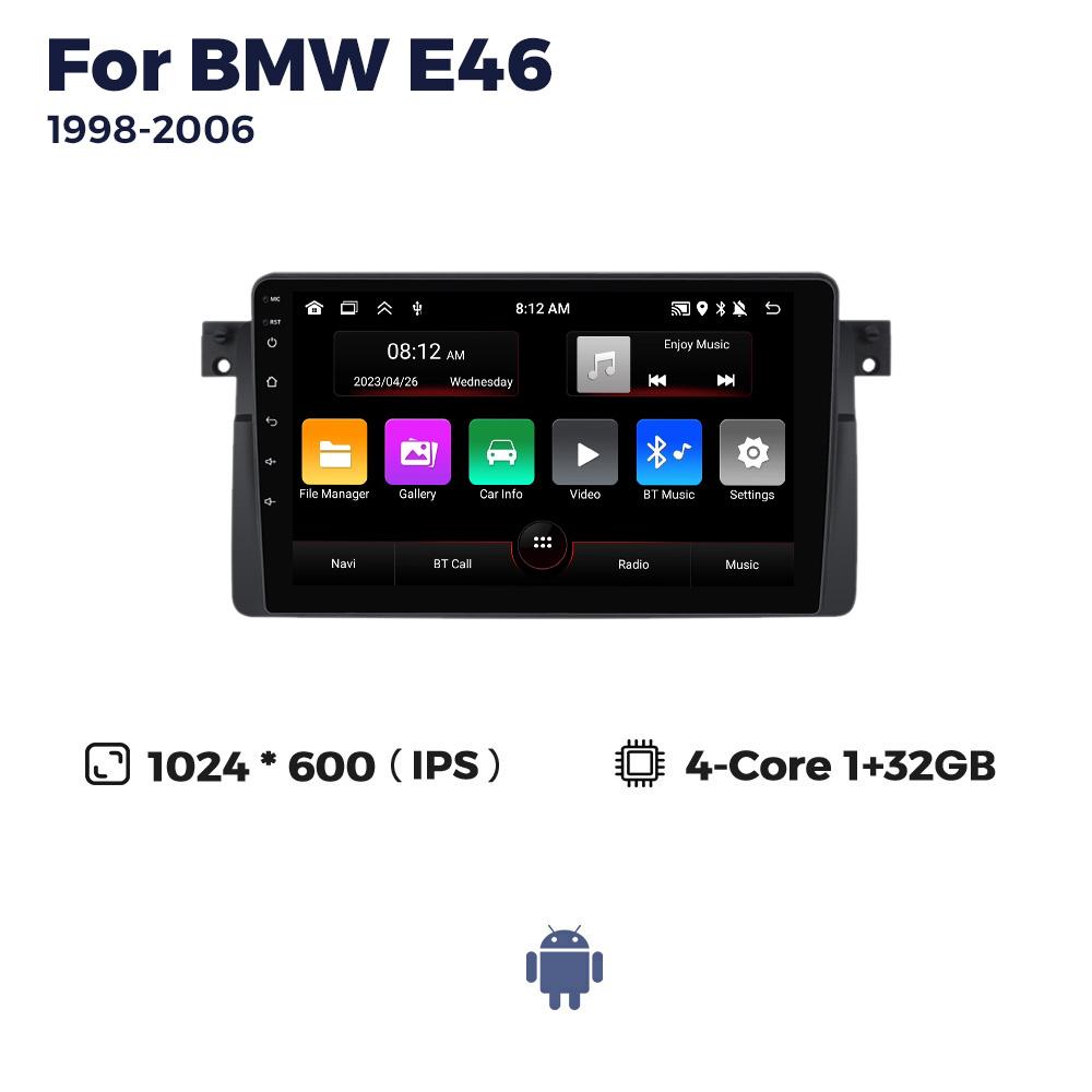 Navifly RDS 2din Android автомобильное радио для BMW E46 Coupe M3 316i 318i 1998-2006 мультимедийный плеер навигация GPS BT стерео головное устройство