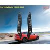 2pcs for Tesla Model Y 2020 2021 2022 Front Bumper Bar Bracket Left + Right ABS Black Mount Bracket Support Fit 1493770 1493771