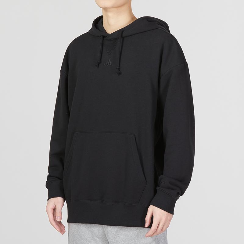 Adidas All Szn French Terry Hoodie Black Men Streetwear IC9758