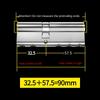 Сердцевина замка Super C-class Anti-Theft Door Household Universal Heartbread Многодорожечная 56-канальная входная дверь с полностью медным лезвием и 8 ключами