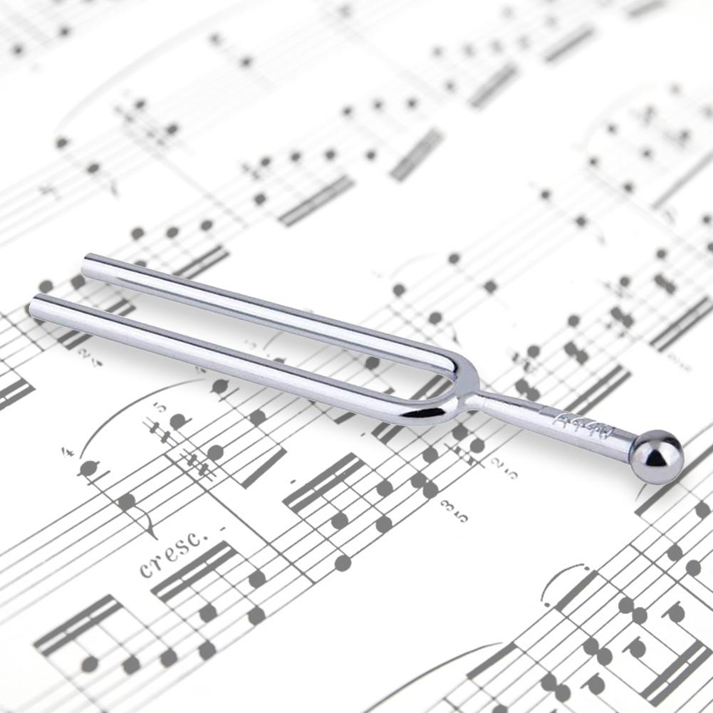 440Hz A Tone Tuning Fork Lightweight Stainless Steel Violin Guitar Tuner Portable  with Storage Box for Musician Suppiles