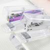 Manual Paper Stapler Rose Gold Book Binding Machines Transparent Stapler  Student