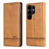 Магнитный кожаный чехол для телефона Samsung S26 S25 Edge S24 Ultra S23 S22 S21 FE S20 Plus 5G с карманом-слотом для карт, кошелек, книга-раскладушка