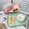 10pcs Kitchen Desk Storage Tray Household Decorative Storage Tray Kitchen Foods Organizer Desktop Perfume Jewelry Display Plate