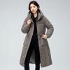 New Coat Women's Mid Length Fashionable New Slim Fit Thickened Down Coat Winter Waist Fashion Cold Proof Coat