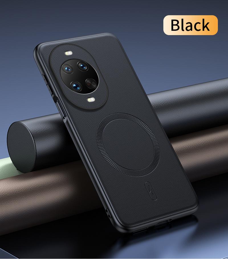 For Huawei Nova 14 Ultra Case Magnetic Leather Shield Cover High Quality Anti-Fingerprint Non-Slip PC+TPU