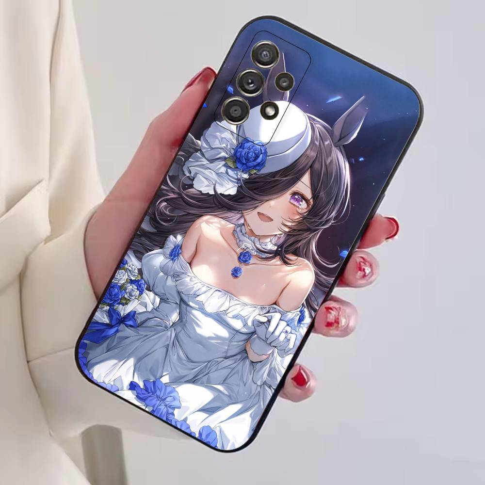 Игра U-Umamusume:Красивый чехол для телефона Derby для Samsung S25, S24, S21, S22, S23, S30, Ultra, S20, Plus, Fe, Lite, Note, 10, Черный чехол