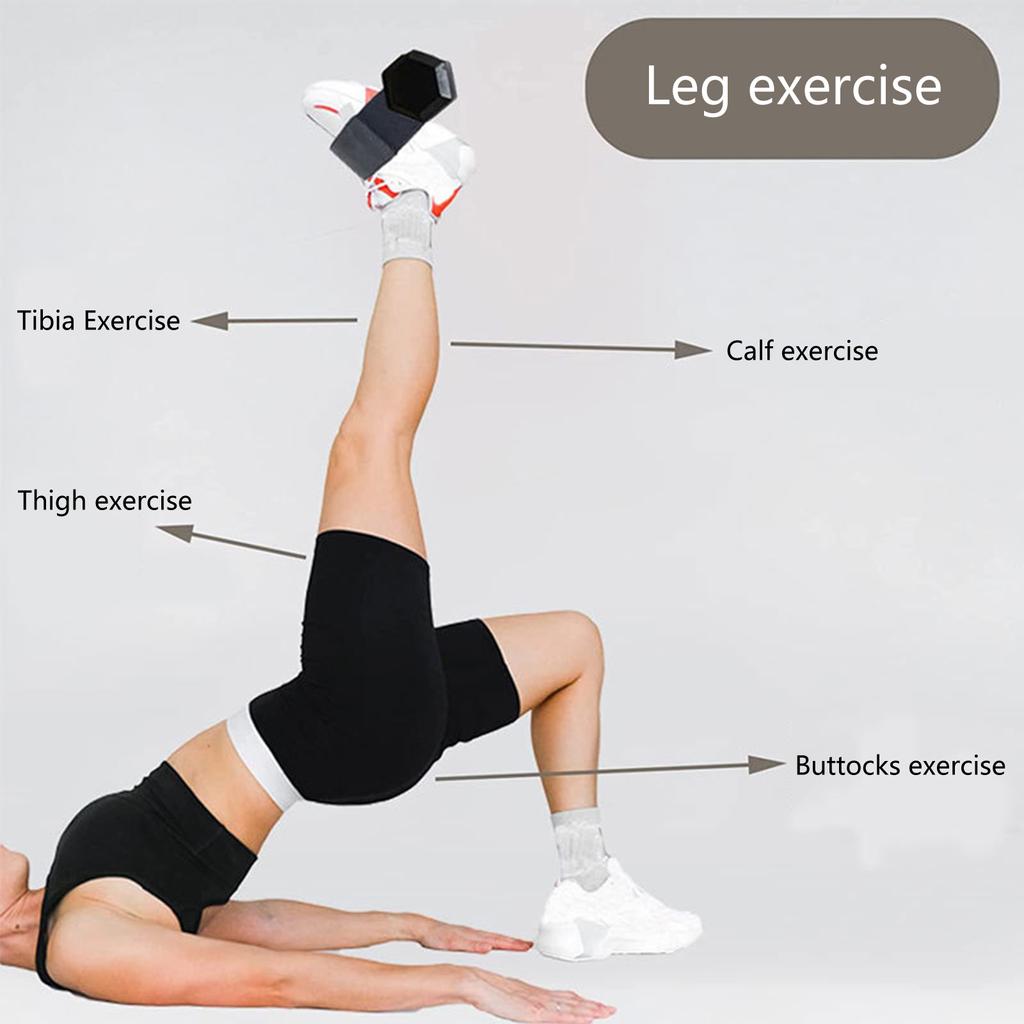 2 Pcs Adjustable Foot Weight Ankle Straps Weight Lifting Foot Bands Working Out Dumbbell Attachment for Home & Gym