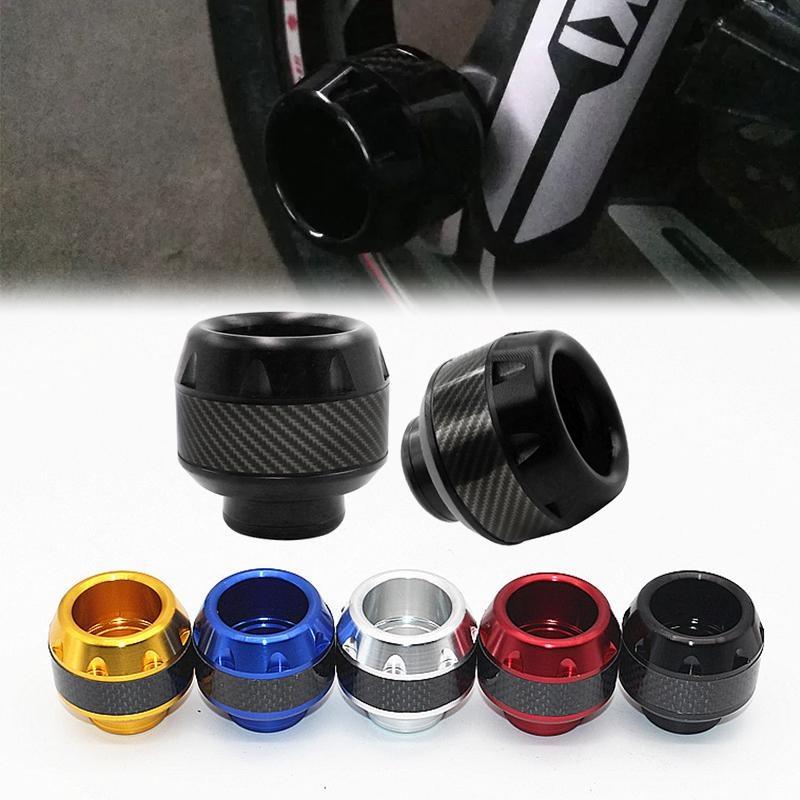 2 шт. Универсальный алюминиевый сплав мотоциклов падение протектор взрывозащищенный передняя вилка чашки слайдеры Crash Moto безопасности аксессуары