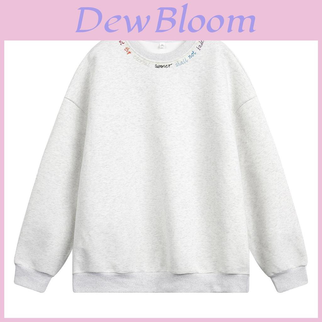 Rainbow Letter Embroidered Sweatshirt For Casual Youths With Comfortable Cotton Material