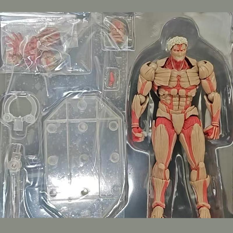 Kaiyodo Armored Titan Eren Jaeger Revoltech Yamaguchi Anime Action Figure Figurine PVC Movable Ko Model Toy Gift