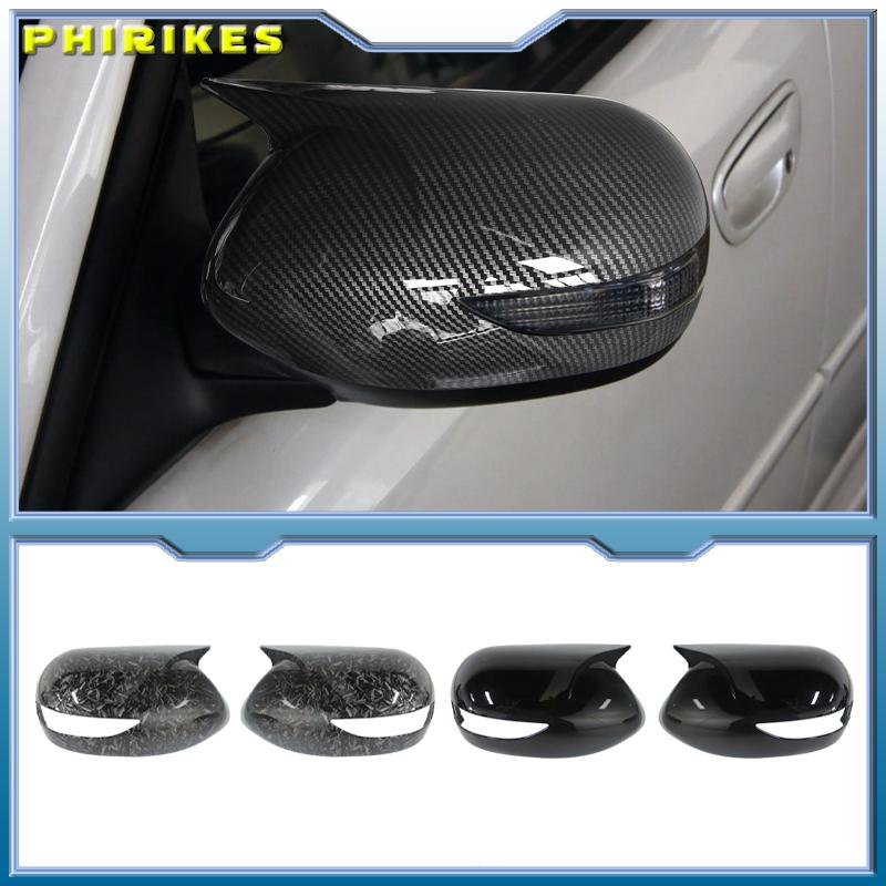 Car Styling For Subaru Legacy 06-07 Rearview Mirror Cap ABS Plastic Cover Carbon Fiber Black 2Pcs Scratch-Resistant