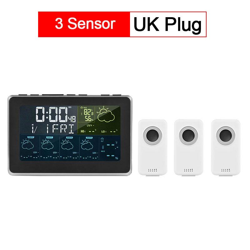 Tuya WiFi Smart Weather Station APP Control Цифровой монитор температуры и влажности, прогноз погоды на 5 дней, 3 модели будильников