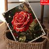 Pearl painting kit red rose flower castle DIY home decoration painting
