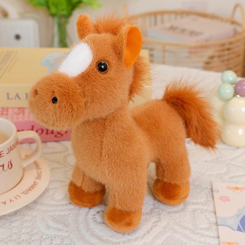 Year Of The Horse Plush Toy With Rotatable Head For Chinese New Year Gifts
