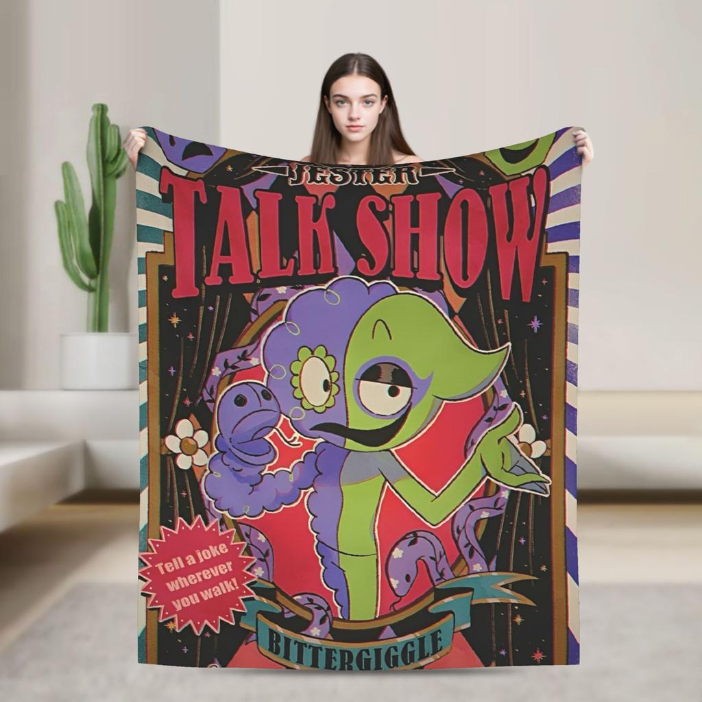 Garten of banban characters Blanket Super Warm Plush Bedding Throws For Couch Chair Airplane Travel Flannel Bedspread Bed Cover