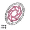 ENLEE Floating Brake Disc 160mm 6 Bolt MTB Road Gravel Pink