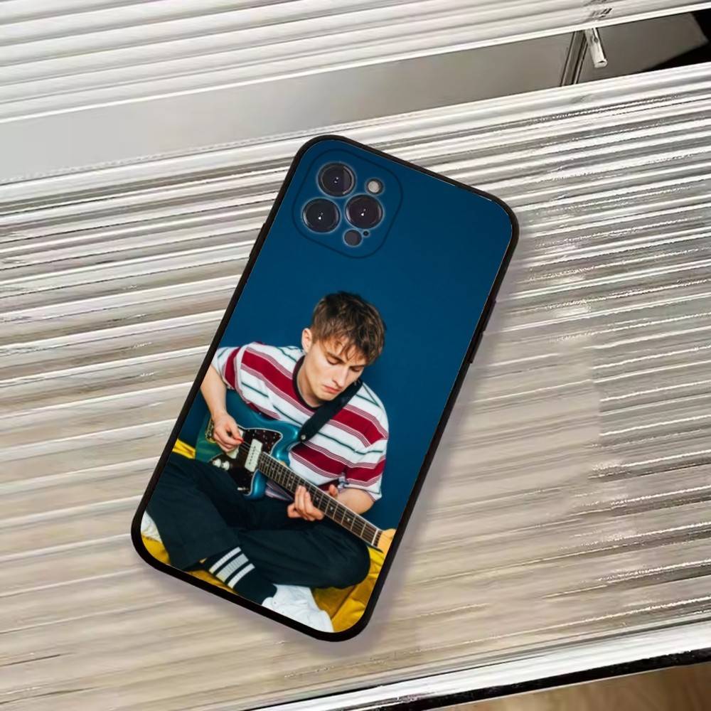 Чехол для телефона Singer S-Sam Fender для iPhone 17,16,15,14,13,12,11 Plus,Pro Max,XS,Мягкий Черный Чехол