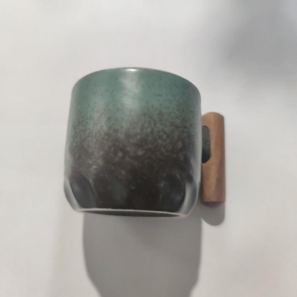 Solid Color Filter Tea Mug Ceramics Handmade Coffee Cup Fashion Ceramic Retro Coffee Cup  Office