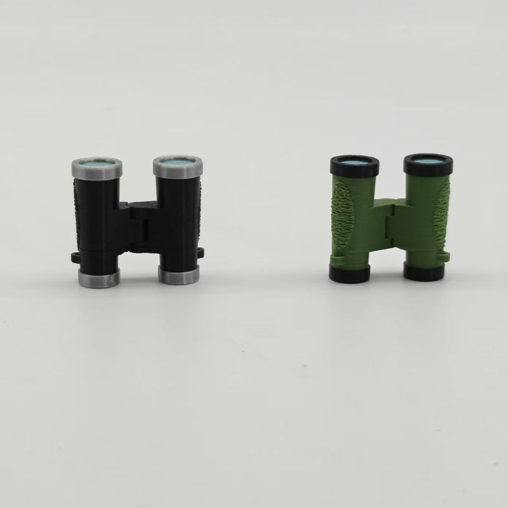 1 Pair Realistic Binocular Telescope Model 1:12 Scale Miniature Scene Accessory Miniature Display