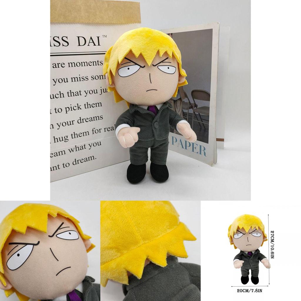 Mob Psycho 100 Reigen Arataka Plush Toy Doll Bpa Pvc Free Kids Xmas Gift