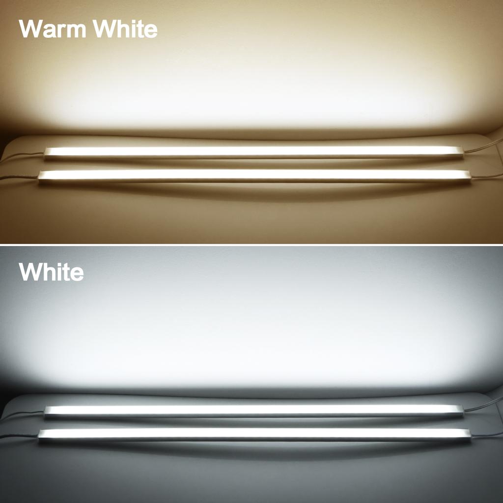 Светодиодная подсветка под шкаф с сенсорным управлением 12 В Алюминиевая светодиодная планка-трубка с диммером Набор для самостоятельной сборки Освещение для кухни, шкафа, витрины