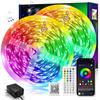 LED Tape Light LED Tape LED Light 30M In 2024 RGB 16 Million Colors App Remote Control Version Interlocking Timer Tape Light LED Light Tape 22 Types