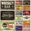 Beer Vintage Metal Sign Whiskey Tin Sign Posters Plate Home Wall Decor For Pub Bars Cafe Clubs Retro Plaque Painting Man Cave