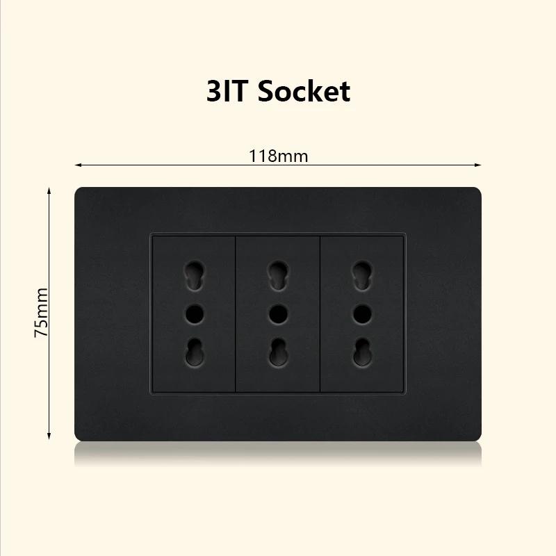 Италия Чили Мексика розетка с USB Smart Type-c 20 Вт быстрая зарядка настенная вилка, Бразилия электрический выключатель света двойная usb розетка