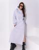 Light Grey Warm Sweatshirt Dress with Slits ISSA PLUS