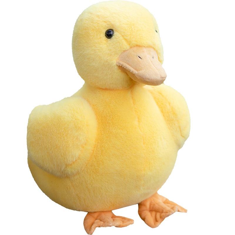 Cute Yellow Duck Plush Toy Adorable Stuffed Animal For Kids Birthday And Holiday Gift