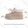 Fashion Comemore Women's Cotton Shoes 2025 Autumn Winter Round Head Thick Bottom Padded Warm Snow Boots Casual Flat Bottom Ankle Boots