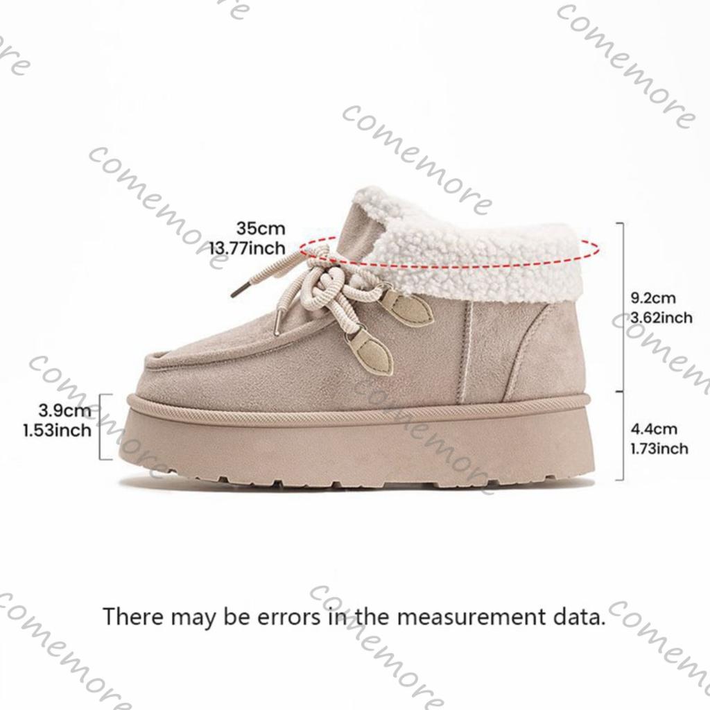 Fashion Comemore Women's Cotton Shoes 2025 Autumn Winter Round Head Thick Bottom Padded Warm Snow Boots Casual Flat Bottom Ankle Boots