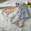 Natural Gravel Beaded Mobile Phone Lanyard Natural Crystal Agate Dongling Stone Moonstone Mobile Phone Charm