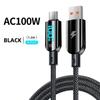 100W 6A Type C PD Quick Charger 3.0 Cable For Samsung Xiaomi Huawei USB C Mobile Phone Data Cord Fast Charging Data Cable