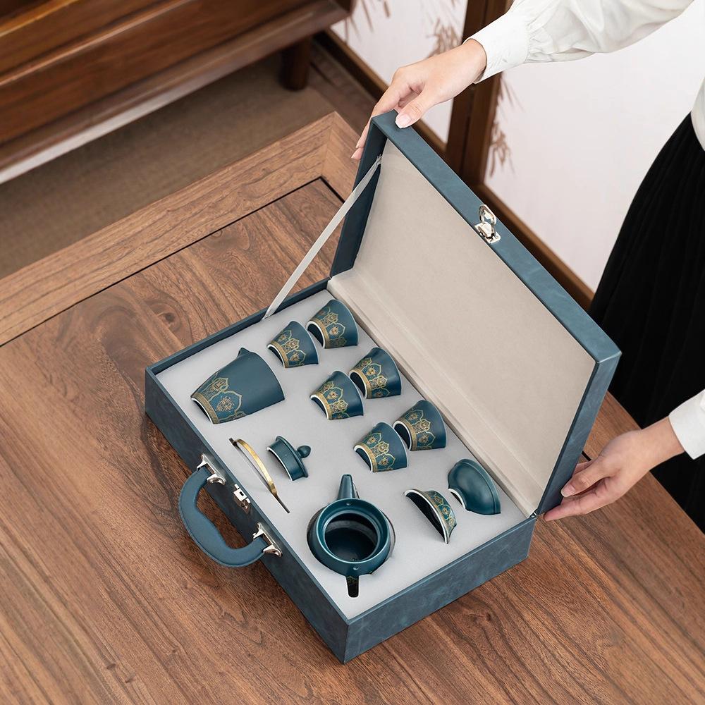 Подарочная коробка Guyun Китайский дракон Годовое собрание предприятия Отправить клиентам Сотрудникам Практичное Открытие Высококлассный Дорожный Чайный Набор Портативный для улицы