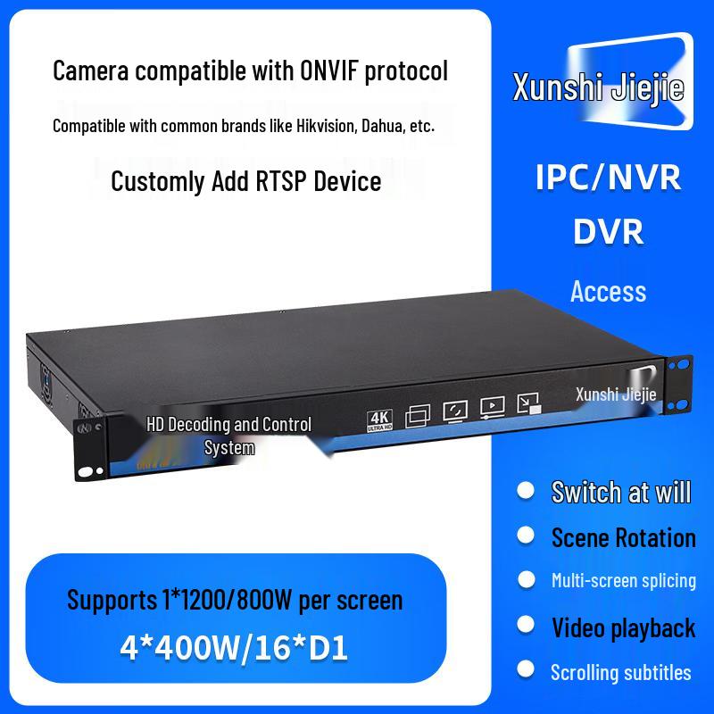 Xunshijie MX6616 4K Video Decoder Matrix CN plug (adapter included)